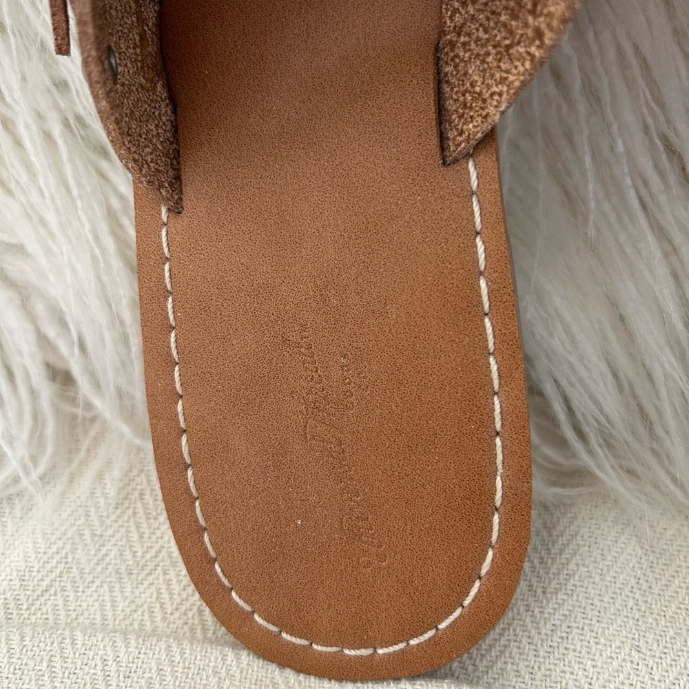 Universal Thread Brown Studded Crisscross Slide Sandals - Picture 4 of 4